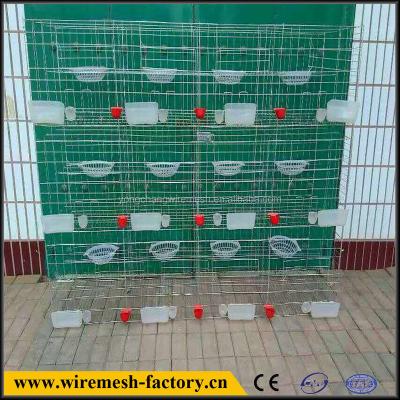 China Sustainable Four-Door Galvanized Three Layer Pigeon Breeding Cage for sale