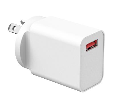 China PC Fireproof Portable Fast Charger USB A CU12W 5V2.4A for sale