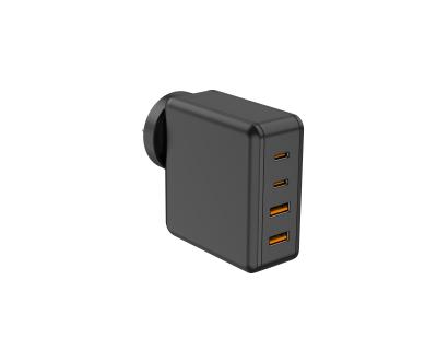 Chine Adaptateur d'alimentation, chargeur GaN de 100 W à 4 ports, double PD (100 W/30 W) et chargeur rapide QC3.0 ports, et autres à vendre