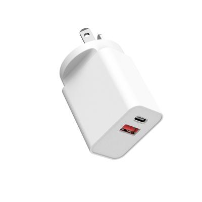 China 30W Dual Port PD cargador rápido Tipo C Adaptador de conexión de pared para Samsung Galaxy en venta