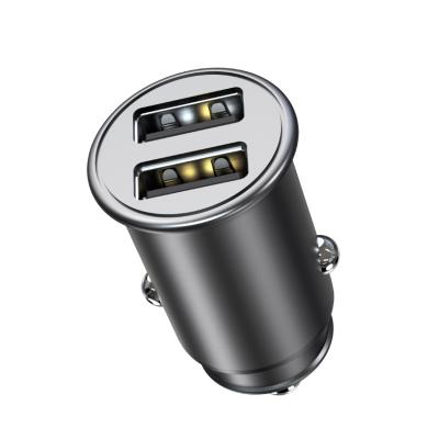 China 24w 2 Port 4.8A Car Fast Charger Universal 2usb Cigarette Lighter Adapter for sale