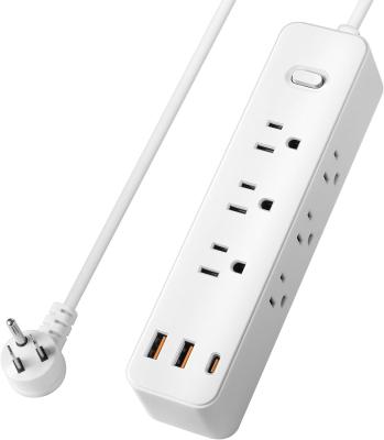 China USB Outlet Desktop Power Strip Universal Socket With Built In Surge Protection for sale