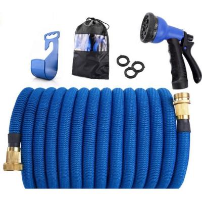 China Direct Supply China 3tims Adjustable Expand Magic Latex Expandable Magic Hose With Brass Plating Connection for sale