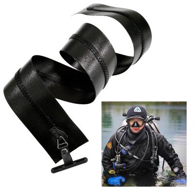 China TOPAZE 10# Resin Wetsuit Heavy Duty TPU Airtight and Waterproof Zipper Waterproof and Airtight Zippers for Diving Suit Dry Suits (Width: 68 mm) for sale