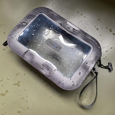 China 2021 Waterproof Makeup Bag Toiletry Bag Waterproof Makeup Pouch Full With Windows Transparent Outer Dry Bag For Traveling And Outdoor Activities for sale