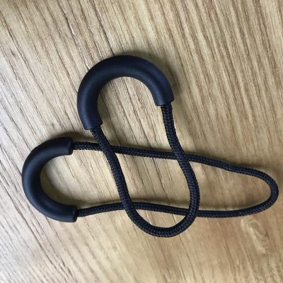 China Customized Nickel Free U Shape Plastic TPU Rope Puller Large Size Slider Pull Head Rope High Quality For Clothes And Bags for sale