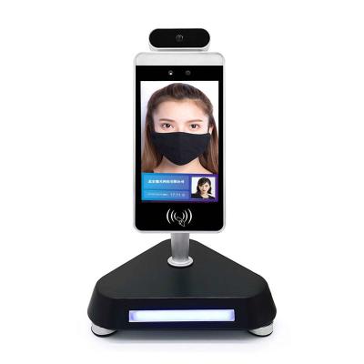 China Access Control Scanner Measurement Machine Detection Kiosk Face Recognition Temperature Camera HMS-AD08 for sale