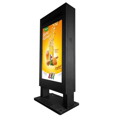 China Street ; Bus stop ; Store Window 55 Inch Floor Stand Digital Kiosk Outdoor Double Sided Screen Display Double Sided Digital Signage for sale