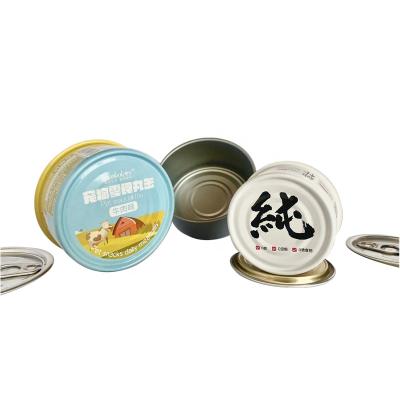 China Pressitin Tin Metal Jar Empty 90g 180g 300g Food Cans Manufacturer Wholesale Price for Tuna Fish Sea Food Meat Jam Crab Mackerel for sale