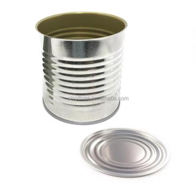 China Food Tin Can Maker Metal Container With Open End Easy Wholesale Price Vegetable Beans Peas Grains Stick Meat Canning for sale