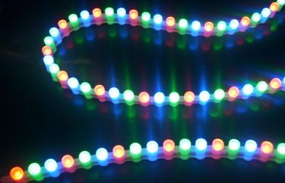 China El multicolor RGB flexible de DC 12volt IP68 llevó blanco fresco de la tira con ángulo de haz de 120 grados en venta