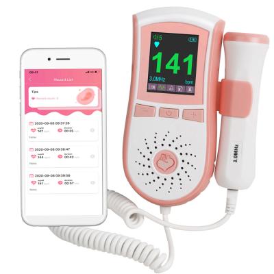 China Free Shipping US 3.0MHZ Metal Doppler Ultrasound Fetal Heartbeat Detector Data Item Free App for sale