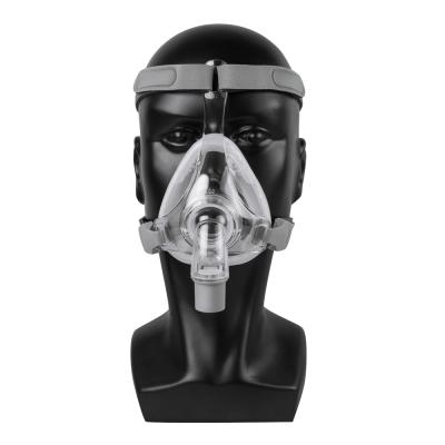 China Full Resin CPAP Face Mask Automatic CPAP Mask For Sleep Apnea Snoring People With Free Adjustable Headgear for sale