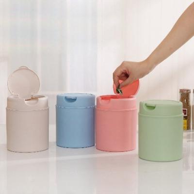 China JZT Viable 2L Miscellaneous Promotional Durable Mini Trash Waste Bin, Kids Plastic Trash Can, Small Plastic Waste Bins For Table Rubbish for sale