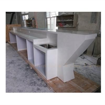 China 2021 contemporary modern led bar counter led lighting table for restaurant for sale