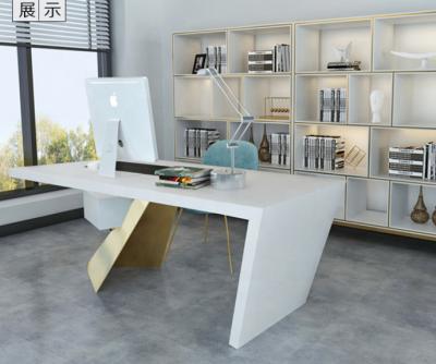 China Simple Modern PANEL Office Design Single Paint Manager Desk for sale