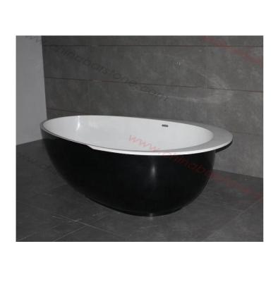 China 2019 best hot sale indoor black and white bathtubs freestanding acrylic bathtubs for adults for sale