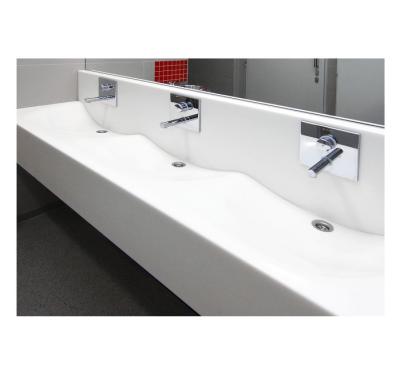 China Quality Modern White Bathroom Vanity Beautiful Desgin Outdoor Wash Solid Outdoor Hand Basin for sale