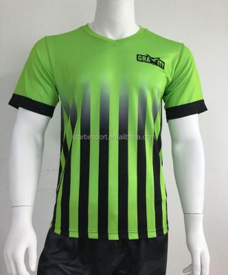 China Custom Dry Fit Polyester Anti-pilling Bars Neon Green Referee Shirt Wholesale for sale