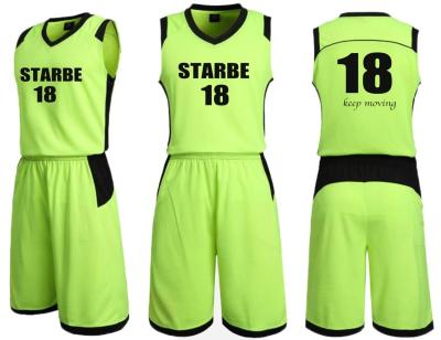 China Hot Pink Antibacterial Custom Basketball Uniform For Men for sale