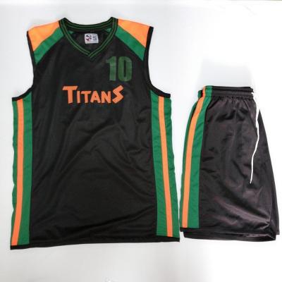 China Antibacterial Wholesale Sublimation Printing Men Basketball Uniform for sale