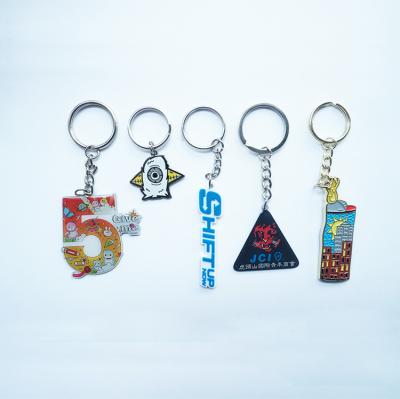 China 2d Logo PVC Key Chain Anime Gift Metal Key Chain 3D Silicone Silicone Key Ring Rubber Key Chain Custom Soft Rubber Rubber Key Ring Rubber for sale