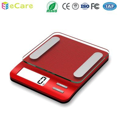 China With Red Flexible Digital Scale Tray IC207 Digit -1 Kitchen Scale Design for sale