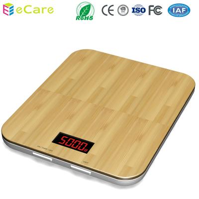 China With Bamboo Scale Tray IC201 -1 Ultra-thin Scale, Digital Food Scale, Digital Multi Function Kitchen and Food Scale for sale