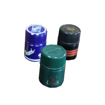 China 32H47mm Pilfer-proof Glass Non-refillable Plastic Capsule Cap With Ring for sale