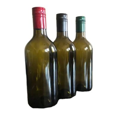 China 750ml glass bottle glass screw cap bottle drink ready in ship factory price hot sale transparent glass bottle for sale