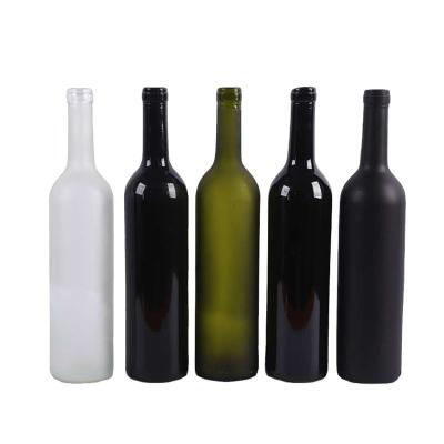 China Latest Beverage Arrival Mini Glass Bottle Glass Wine Bottle CE Certificate Size 26.4cm Weight 293g Transparent Wine Bottle for sale