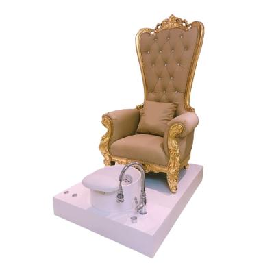 China Easy Clean Luxury Classic Salon Furniture Bomacy Throne High Back Pedicure Chair For Foot Spa Manicure for sale