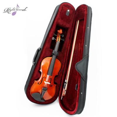 China Plywood basswood violin for Beginner Kids and Adults Beginner Kit For Student Hard Case Rosin Bow Wooden Violin for sale