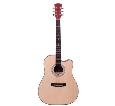 China Student guitar 41 inch guitar cutway shape electric guitar with steel string for sale