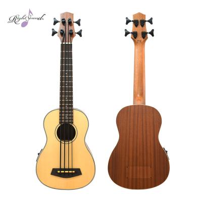 China Flawless Factory OEM/ODM 30inch U Acoustic-Electric Bass Guitar China Plywood 30inch Ukulele Bass With EQ for sale