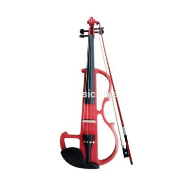 China Linden Wood 4/4 colorful electric violin with case for sale