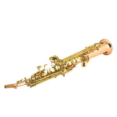 China High Quality Lacquer Bb Straight Soprano Saxophone For Teaching for sale