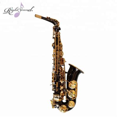 China Professional Woodwind Instrument Alto Saxophone Black Lacquer for sale