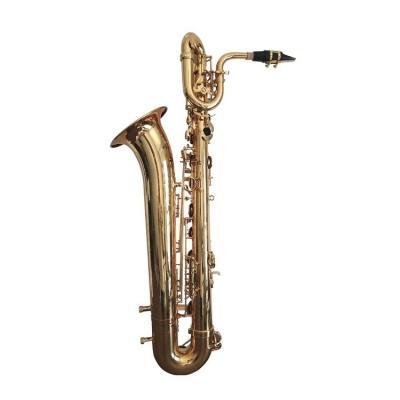 China Gold lacquer brass instruments hot selling high quality saxophone baritone saxophone for sale