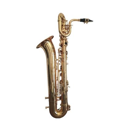 China Gold Lacquer Factory Sales Saxophone Baritone EB Tone Baritone Sax for sale