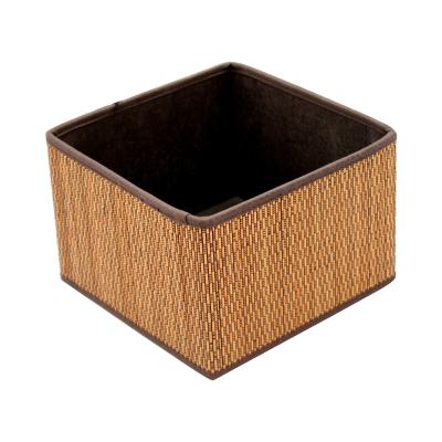 China Eco-Friendly Folding Storage Basket Home Storage Boxes Bamboo Bins For Wholesale for sale