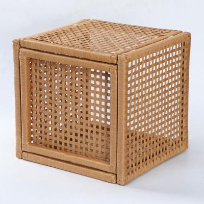 China Large Folding Storage Basket Desktop Organizer Box Foldable Foldable Drawer Storage Baskets Cube for sale