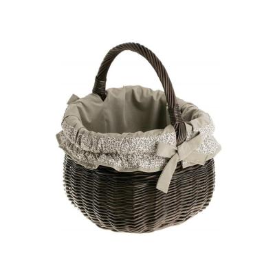 China Eco-friendly handmade cute folding kichen wicker basket willow fruit food storage basket trash can for sale