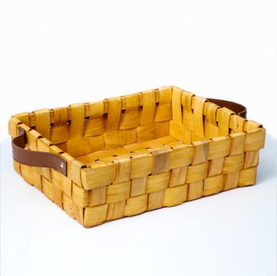 China Folding Wooden Kitchen Vegetable And Fruit Storage Baskets For Food for sale