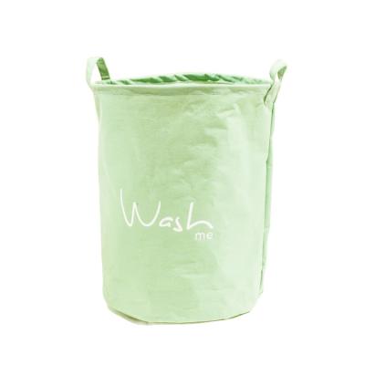 China Cheap Folding Round Cloth Fabric Laundry Basket Foldable Laundry Bag Basket for sale