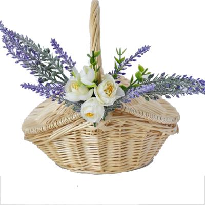 China Eco - Friendly OEM Woven Wicker Bridesmaid Basket for sale