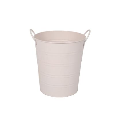 China Eco-friendly Household Metal Flower Bucket Metal Flower Pot Metal Bucket For Flower Home Furnishing Decoration for sale