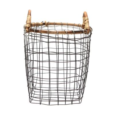 China Factory OEM metal iron storage stocked basket, basket for storage, basket metal for sale