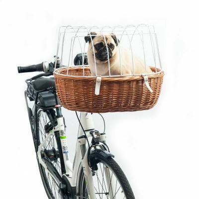 China NEW Bicycle Storage/Home TRAVEL Wicker RECYCLING BASKET MESH Up Front Bike for Dog Cat Pet for sale