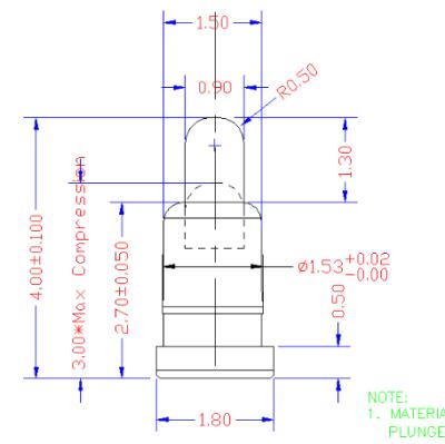 China Brass Battery Pogo Pin, Battery Charging Spring Contacts, Connector Pins. for sale